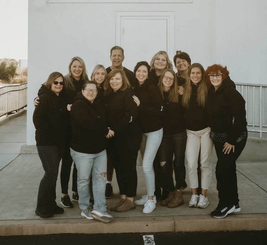 Scarlet Hope team members serving together